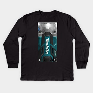 Makita Tool Art Kids Long Sleeve T-Shirt